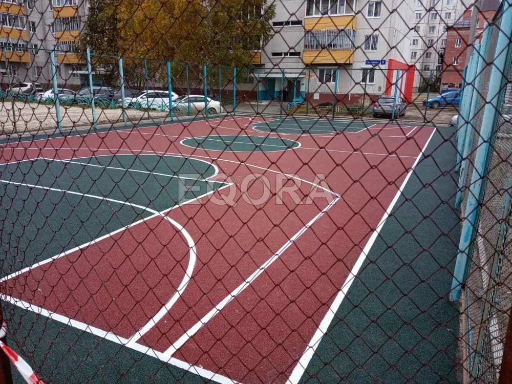 Резиновые покрытия из крошки для спортивных площадок в Мытищах